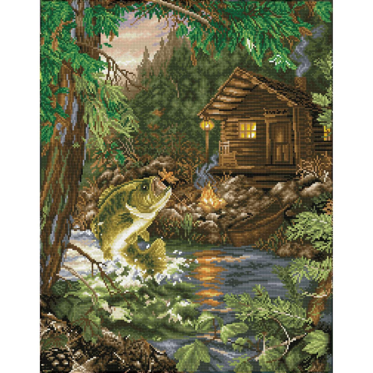 Diamond Dotz® Intermediate Gone Fishing Diamond Painting Kit